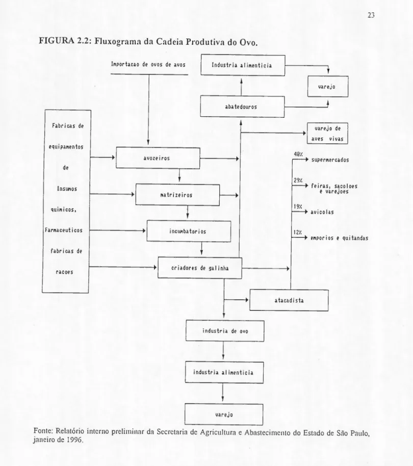 FIGURA 2.2: Fluxograma da Cadeia Produtiva do Ovo.