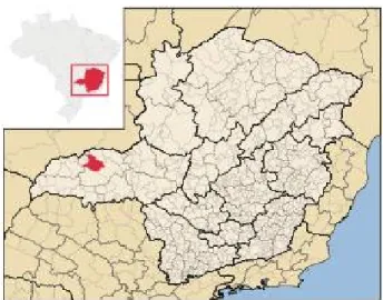 Figura 1: Localização da cidade de Monte Alegre de Minas. 