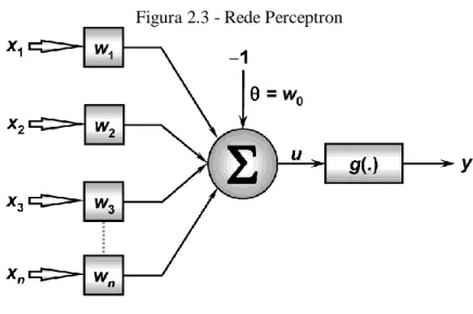 Figura 2.3 - Rede Perceptron 