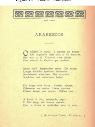Figura 13 – Poema “Arabescos” 