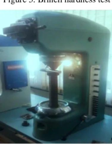 Figure 5 show the Brinell hardness test. 