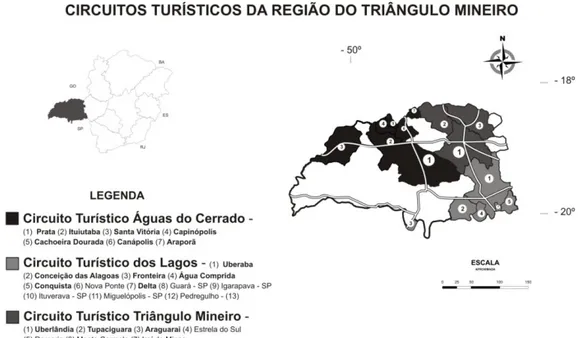 Figura 2. Cachoeira Dourada de Minas como destino receptivo do Circuito Turístico Águas do  Cerrado