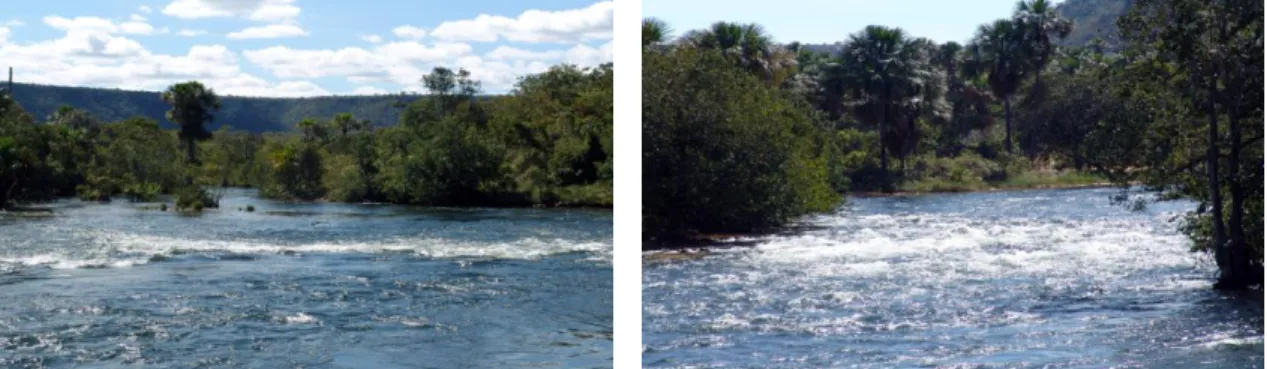 Figura 01 - Baixo curso do Rio de Ondas. Fonte: arquivo dos autores. 