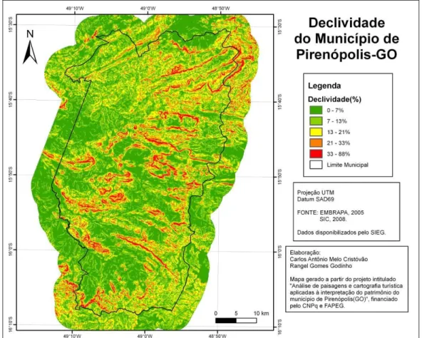 Figura 05: Mapa de Unidades Geomorfológicas do Município de Pirenópolis (GO). 