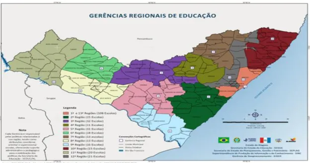 Figura 3 – Mapa da cidade de Teotônio Vilela/AL 