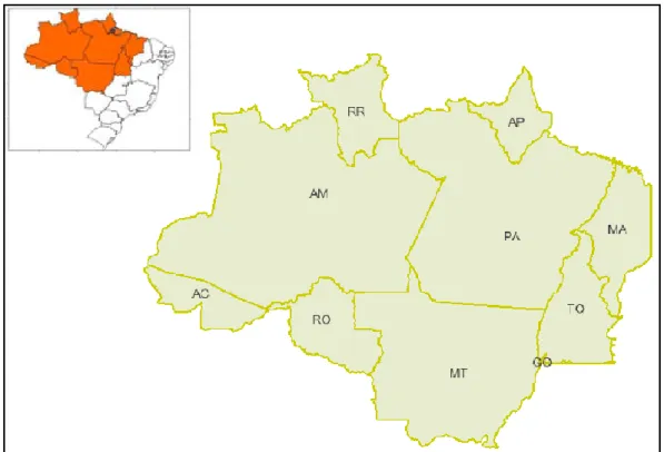 Figura 1 - Amazônia Legal Brasileira 