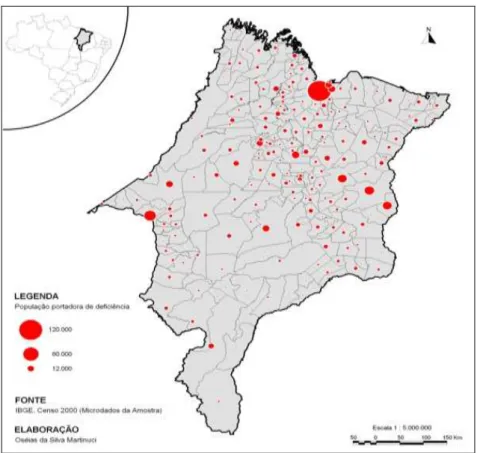Figura 2 - População Portadora de Deficiência no Maranhão 