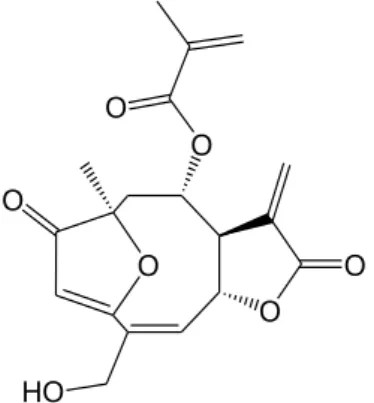 Figura 2: Estrutura química da Goiazensolida. 