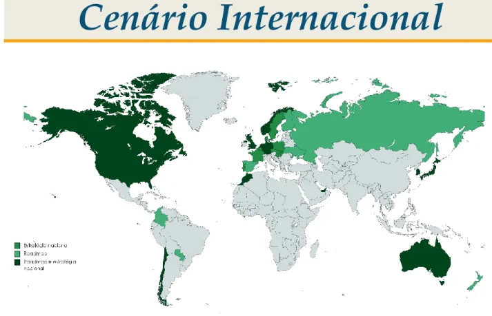Figura 7: Mapa do avanço da regulação do hidrogênio no mundo