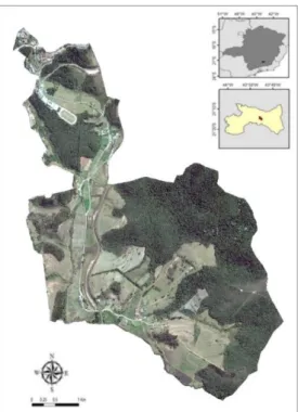 Figura 1: Localização do câmpus Barbacena no município de Barbacena e no estado de Minas  Gerais