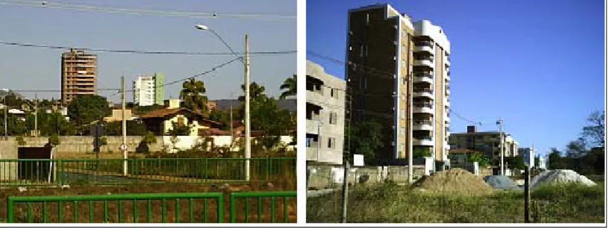 Figura 1: Processo de verticalização nos bairros da zona sul de Montes Claros 