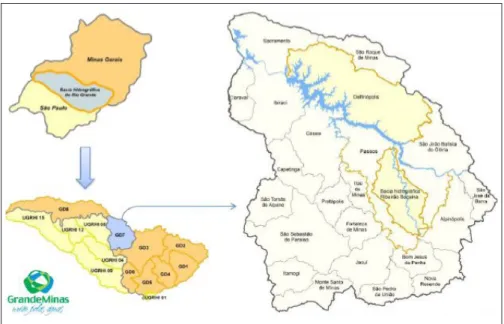 Figura 1: Mapa de localização das áreas de estudo.