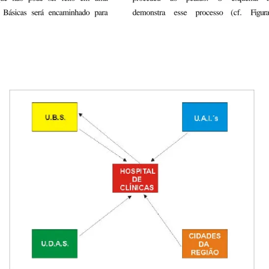 FIGURA 2 -  Estrutura parcial de atendimento dos orgãos de saúde do município de Uberlândia  