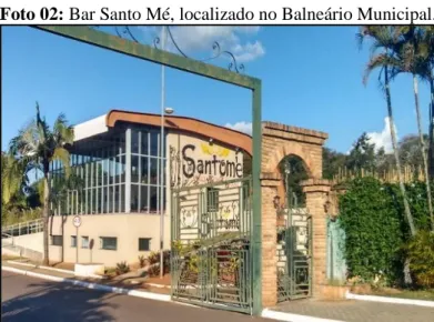 Foto 02: Bar Santo Mé, localizado no Balneário Municipal. 