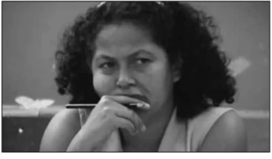 Figure 4 - Picture of the character in an eva- eva-luating  moment  of  her  teaching  practice