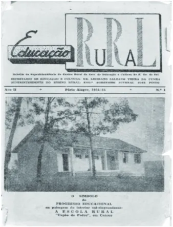 Figura 2  - Capa do Boletim de Educação Rural 1954/1955
