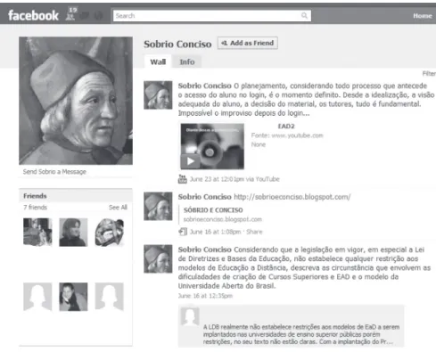 Figura 5 - Tela do Facebook