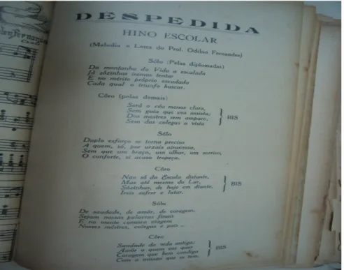 Figura 2 - Publicação da partitura musical Despedida