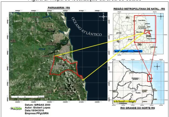 Figura 1: Mapa de localização da área de estudo 