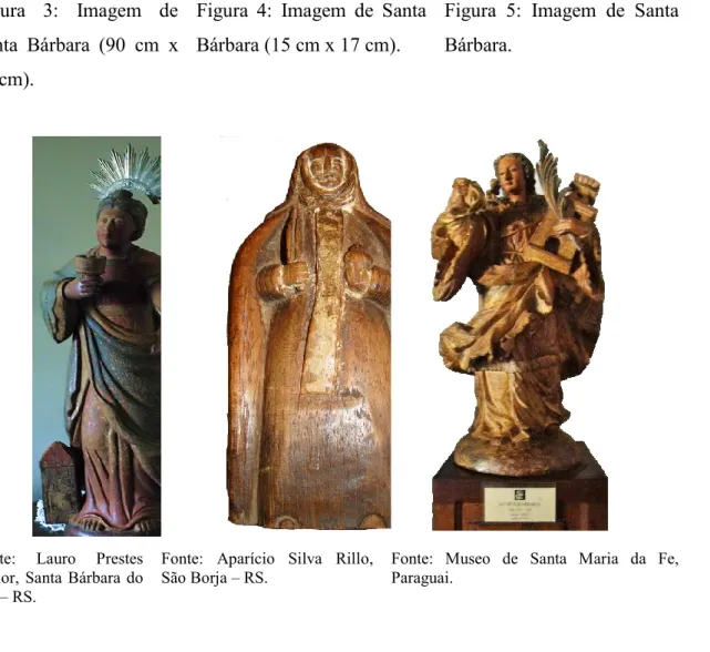 Figura  3:  Imagem  de  Santa  Bárbara  (90  cm  x  34 cm). 