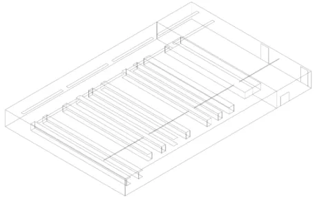 Figure 3.11: CAD design for the domain and boundaries considered in Nave 2.