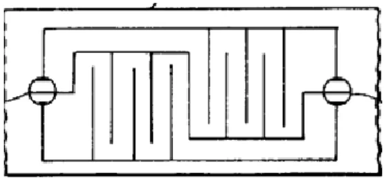 Figura 13 - Esquema dos elétrodos impressos que constituem o sensor de humidade [55] 