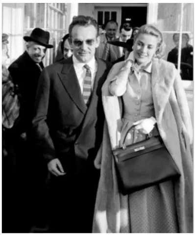 Figura 8: Grace Kelly fotografada com a bolsa da Hermès. 