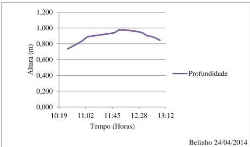 Figura 24 Resultados de medição 24/04/2014, Período significativo Ts e  Período de Pico Tmax 