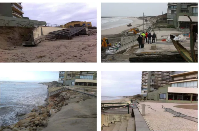 Figure 1.3: Erosion problems in Ofir beach (storm of 2014). 