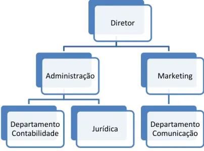 Ilustração 10 - Exemplo de estrutura hierárquica organizacional 