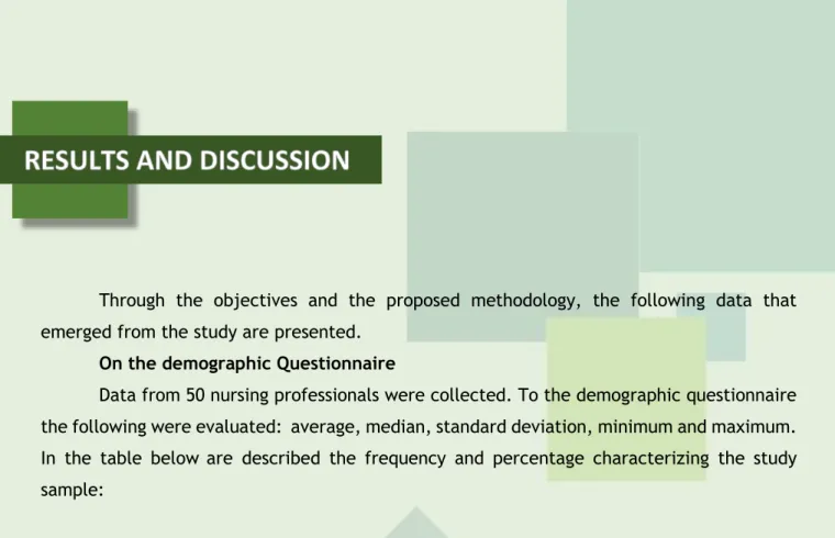 Table 02 - Description of demographic data 