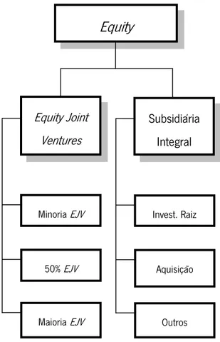 Figura 2 - Modos de Entrada Equity 