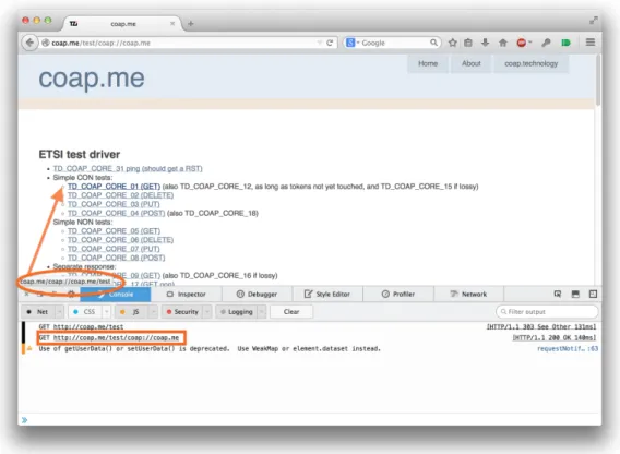 Figure 2.8: Second interaction with an HTTP-CoAP proxy - GET request.