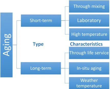 Figure 2-1 Types of aging and factors 