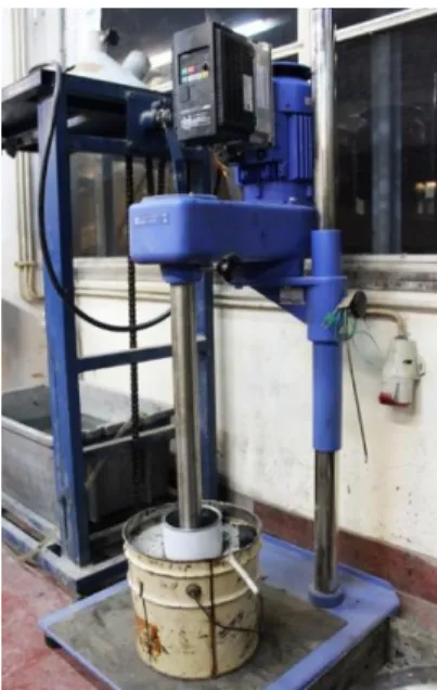 Figure 3-4 High shear mixer used to produce polymer modified binders 