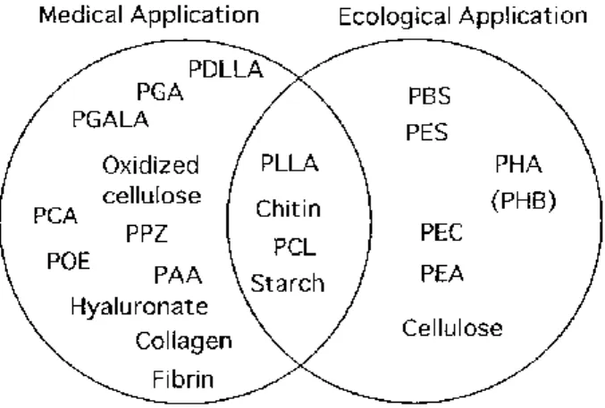 Figure 1.1. Application of biodegradable polymers. Adapted from [6]. 