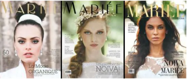 Figura 13 - Capas da Revista Mariée  Fonte: Revista Mariée 