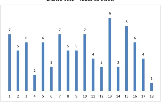 Gráfico VII.3 – Idade do menor 