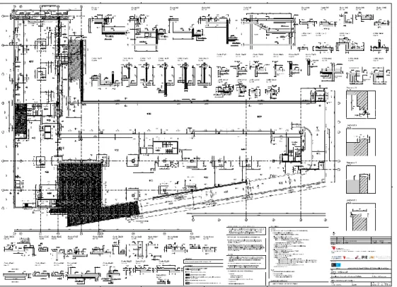 Figura 19 – Planto do Teto Piso -1 do edifício em estudo (dados Mota-Engil) 