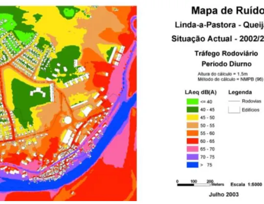 Figura 27 - Exemplo do aspeto final de um mapa de ruído [4] 