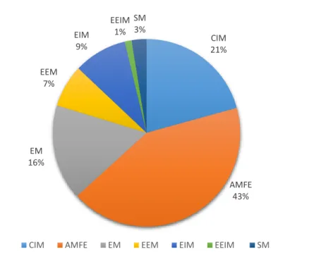 Figura 8 - Percentagem de externalizações por entidade-tipo 