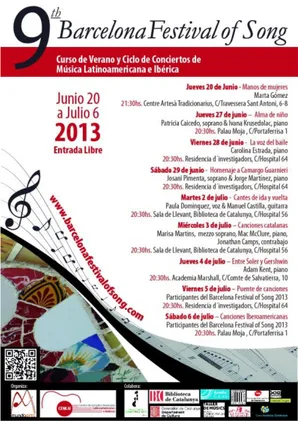 Ilustração 2: Cartaz/ flyer  de promoção dos concertos do BFOS 