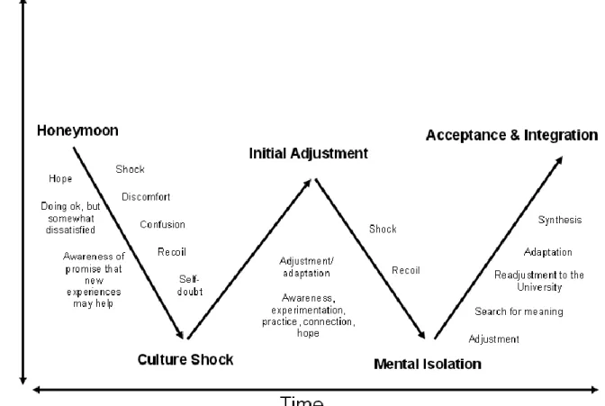 Figure 3 The W-Curve of Cultural Shock 
