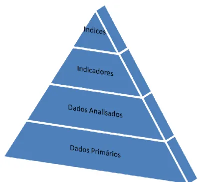 Figura 8 -Pirâmide de informações (Bellen, 2005) 
