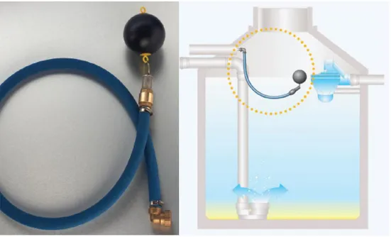 Figura 14:Conjunto de sucção flutuante (Ecoagua, 2011)  