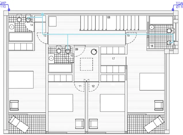 Figura 27: Planta do 1º andar (sem escala) 