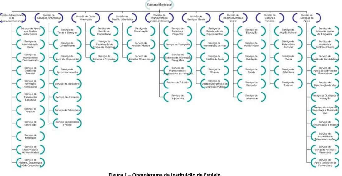 Figura 1  –  Organigrama da Instituição de Estágio 