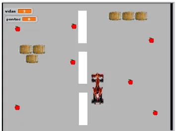 Figura 11 - Interface do Projecto Jogo de Carros 