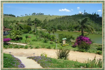 Figura 3 – Vista geral da propriedade de Romeu Assing, mostrando as belezas naturais