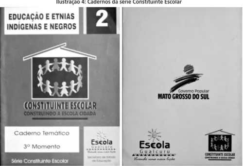 Ilustração 4: Cadernos da série Constituinte Escolar